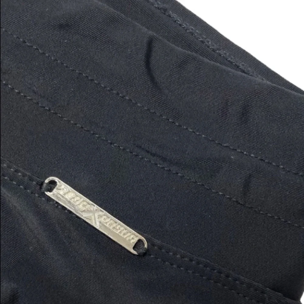 Black Athletic Shorts Tie Waist Gym Running Track Shorts Size 12 Medium Large